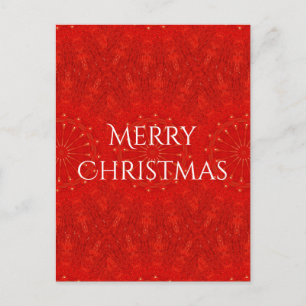 Cartes Pour Fêtes Annuelles Festif Rouge brillant lumières de Noël Kaleidoscop