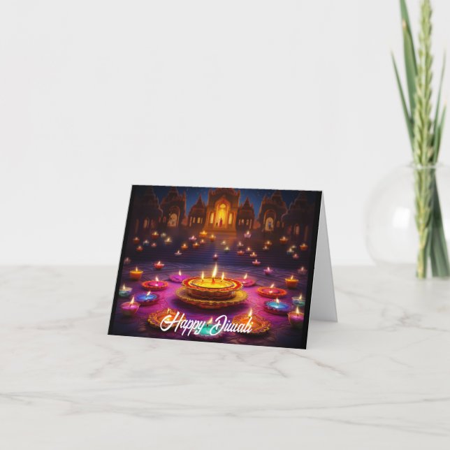 Cartes Pour Fêtes Annuelles Festival des lumières : Diwali Célébrations (Devant)
