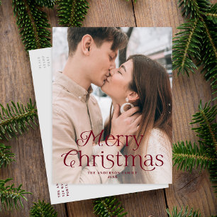 Cartes Pour Fêtes Annuelles Festivale Elégance Bourgogne Joyeux Noël Photo