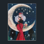 Cartes Pour Fêtes Annuelles Festive art deco retro vintage Christmas lady<br><div class="desc">design by www.etsy.com/Shop/VanityFlairDesigns</div>