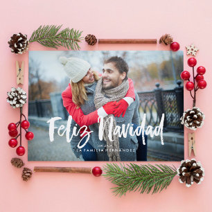 Cartes Pour Fêtes Annuelles Festive Bows Feliz Navidad