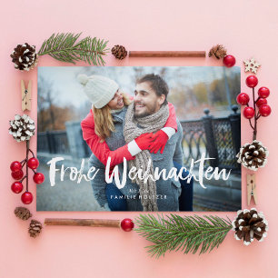 Cartes Pour Fêtes Annuelles Festive Bows Frohe Weihnachten