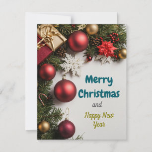 Cartes Pour Fêtes Annuelles Festive Cheer : Noël et voeux de Nouvel An