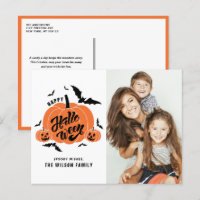 Festive Citrouilles Éffrayants Happy Halloween pho