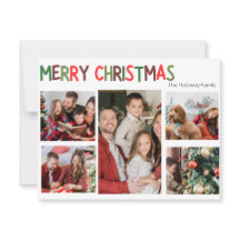 Festive Décontracté coloré Noël Cinq vacances phot