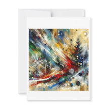 Festive Fervor : Noël Abstrait expressionniste