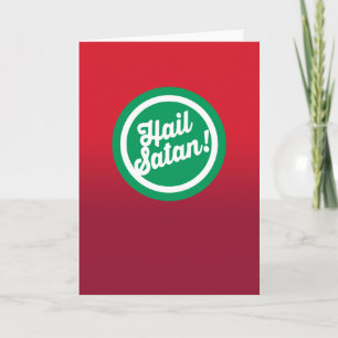 Cartes Pour Fêtes Annuelles Festive Hail Satan