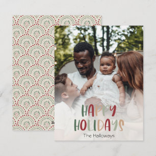 Cartes Pour Fêtes Annuelles Festive Joyeux Vacances Pleine photo verticale