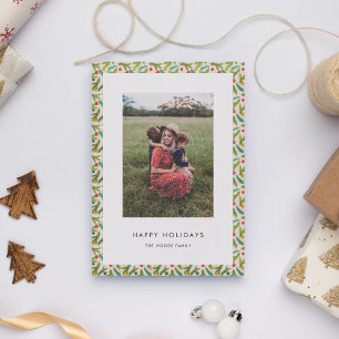 Cartes Pour Fêtes Annuelles Festive minimaliste Joyeux Fêtes de Noël Photo