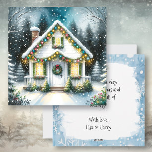 Cartes Pour Fêtes Annuelles Festive Noël à la maison