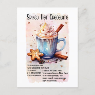 Cartes Pour Fêtes Annuelles Festive Noël épicé chocolat chaud