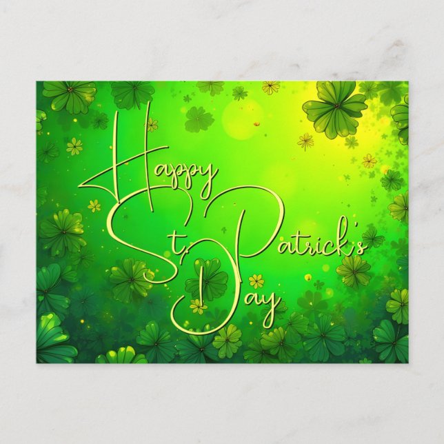 Cartes Pour Fêtes Annuelles Festive St. Patrick's Day Greys (Devant)