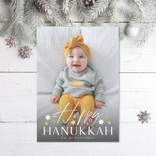 Cartes Pour Fêtes Annuelles Festive Starry Happy Hanoukka Photo