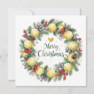 Cartes Pour Fêtes Annuelles Festive Tennis Wreath pour Noël