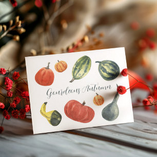 Cartes Pour Fêtes Annuelles Fête Automnale Gourdeous Citrouilles Colorées