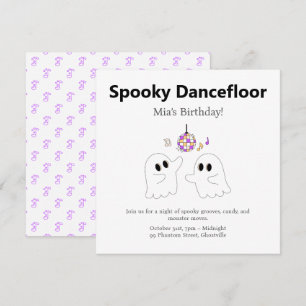 Cartes Pour Fêtes Annuelles Fête d'anniversaire d'Halloween   Éffrayant Dancef