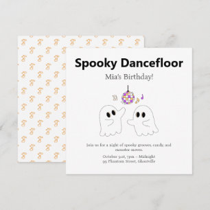 Cartes Pour Fêtes Annuelles Fête d'anniversaire d'Halloween Éffrayant Dancef