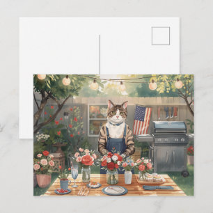 Cartes Pour Fêtes Annuelles Fête de barbecue de la fête de l'Indépendance du 4