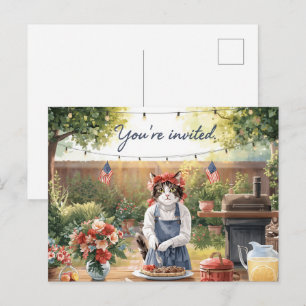 Cartes Pour Fêtes Annuelles Fête de barbecue du Jour de l'Indépendance du 4 ju