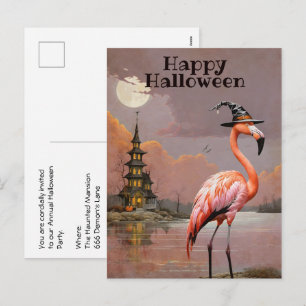 Cartes Pour Fêtes Annuelles Fête de Costume d'Halloween dans un Manoir Hanté