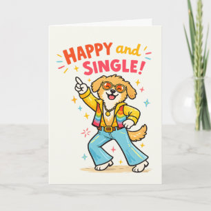 Cartes Pour Fêtes Annuelles Fête de divorce heureux et célibataire