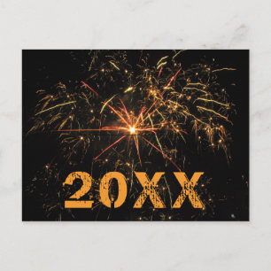 Cartes Pour Fêtes Annuelles Fête de feu d'artifice 2020 avec message