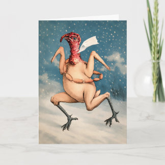 Cartes Pour Fêtes Annuelles Fête de la dinde victorienne vintage étrange