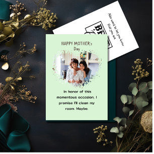 Cartes Pour Fêtes Annuelles Fête de la Mère de la Fille Coeur photo