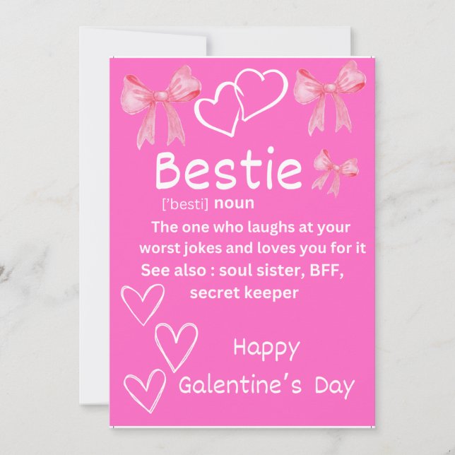 Cartes Pour Fêtes Annuelles Fête de la Saint-Galentin (Devant)