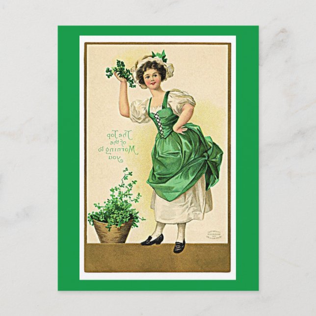 Cartes Pour Fêtes Annuelles Fête de la Saint Patrick (Devant)