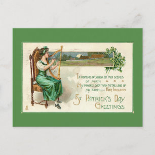 Cartes Pour Fêtes Annuelles Fête de la Saint-Patrick des Femmes victoriennes