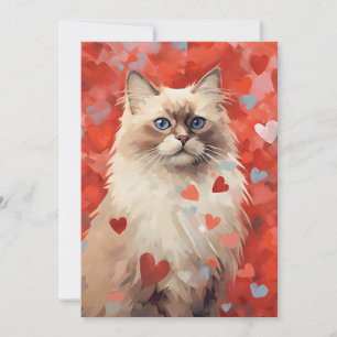 Cartes Pour Fêtes Annuelles Fête de la Saint Valentin de Birman cat
