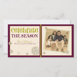 Cartes Pour Fêtes Annuelles Fête de la saison Fête du Flocon de neige :: 05