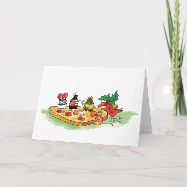 Cartes Pour Fêtes Annuelles Fête de l'assiette de fromage (Devant)