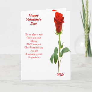 Cartes Pour Fêtes Annuelles Fête de ma femme Valentine