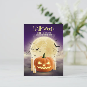 Cartes Pour Fêtes Annuelles Fête de maison hantée Halloween modifiable, Hallow
