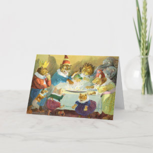 Cartes Pour Fêtes Annuelles Fête de Noël au Pays des Animaux