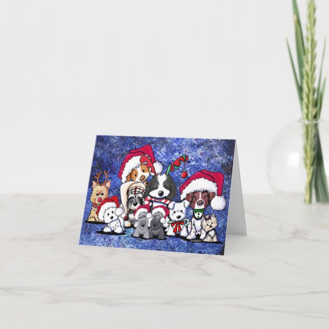 Cartes Pour Fêtes Annuelles Fête de Noël de KiniArt (Devant)