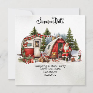 Cartes Pour Fêtes Annuelles Fête de Noël du camping