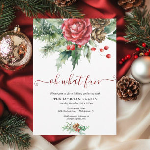 Cartes Pour Fêtes Annuelles Fête de Noël Holiday Holly 