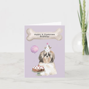 Cartes Pour Fêtes Annuelles Fête de Shih Tzu