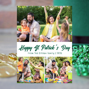 Cartes Pour Fêtes Annuelles Fête de St. patrick Famille Shamrock verte Photo