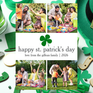 Cartes Pour Fêtes Annuelles Fête de St. patrick Famille Shamrock verte Photo