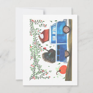 Cartes Pour Fêtes Annuelles Fête de Thanksgiving Camion