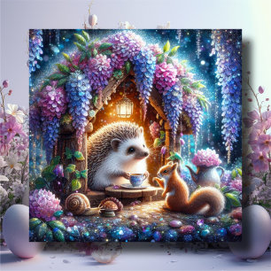 Cartes Pour Fêtes Annuelles Fête de thé Whimsical Woodland Animaux