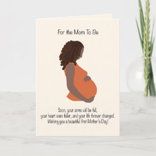 Cartes Pour Fêtes Annuelles Fête des futures mères noires