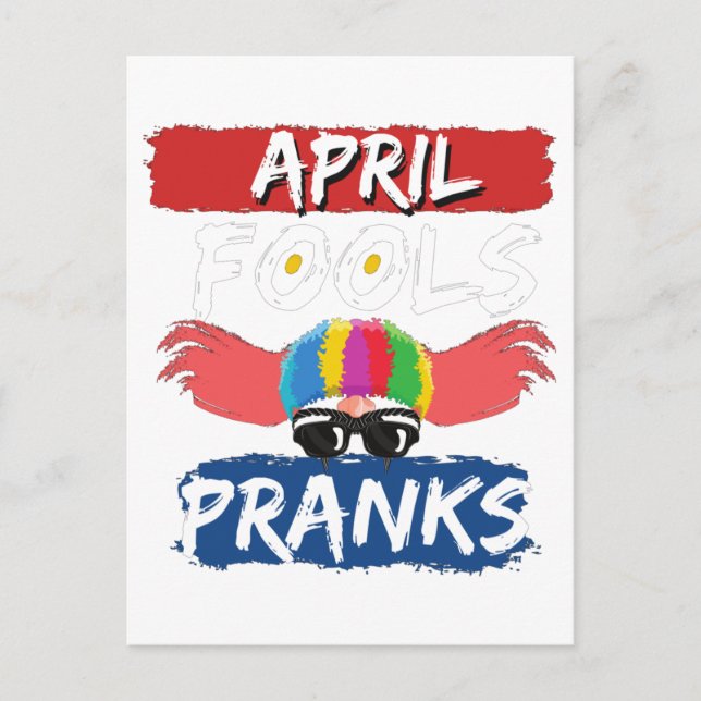 Cartes Pour Fêtes Annuelles Fête des idiots d'avril. (Devant)