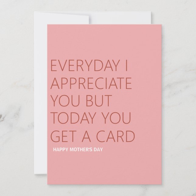 Cartes Pour Fêtes Annuelles Fête des mères amusantes (Devant)