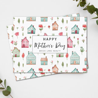 Cartes Pour Fêtes Annuelles Fête des mères Aquarelle Immobilier