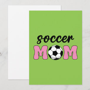 Cartes Pour Fêtes Annuelles Fête des Mères Maman Footballeuse